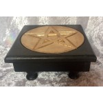 Altar Table Wooden Small Pentagram Design